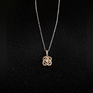 COPY - Kay Center of Me Diamond Necklace 1/10 ct Sterling Silver Chain 18”